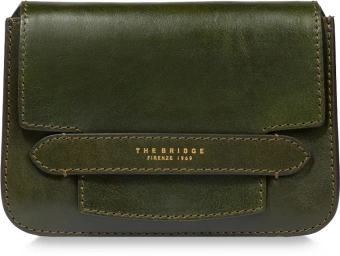 Сумка кросс-боди женская The Bridge Lucrezia 04192001/I2 темно-зеленая натур.кожа - купить недорого с доставкой в интернет-магазине