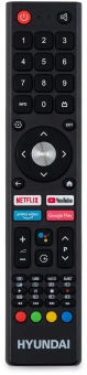 Телевизор LED Hyundai 55" H-LED55BU7006 Android TV Frameless Metal черный 4K Ultra HD 60Hz DVB-T DVB-T2 DVB-C DVB-S DVB-S2 USB WiFi Smart TV - купить недорого с доставкой в интернет-магазине
