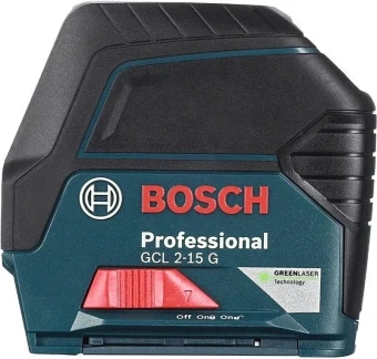 Нивелир лазерн. Bosch GCL 2-15G + RM1+ BM3 2кл.лаз. 540нм цв.луч. зеленый 2луч. (0601066J00) - купить недорого с доставкой в интернет-магазине