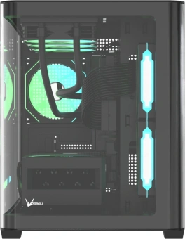 Корпус Formula Crystal U2M Floe черный без БП mATX 1xUSB3.0 1xUSB3.1 audio bott PSU - купить недорого с доставкой в интернет-магазине