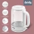 Чайник электрический Domfy DSW-EK304 1.6л. 2200Вт белый корпус: стекло/пластик - купить недорого с доставкой в интернет-магазине