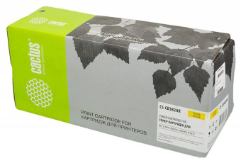 Картридж лазерный Cactus CS-CB382AR CB382A желтый (21000стр.) для HP CLJ CM6030/CM6040/CP6015 - купить недорого с доставкой в интернет-магазине