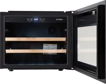 Винный шкаф Hyundai HBWC 0461 SCT 1-нокамерн. черный - купить недорого с доставкой в интернет-магазине