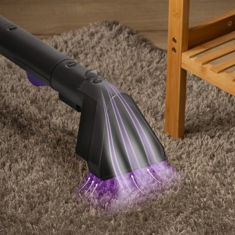 Пылесос моющий Kitfort КТ-5213 450Вт черный/фиолетовый - купить недорого с доставкой в интернет-магазине