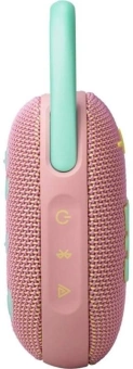 Колонка порт. JBL Clip 5 розовый 7W Mono BT 1400mAh - купить недорого с доставкой в интернет-магазине