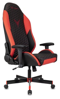 Кресло игровое Knight Neon черный/красный соты экокожа с подголов. крестов. металл - купить недорого с доставкой в интернет-магазине