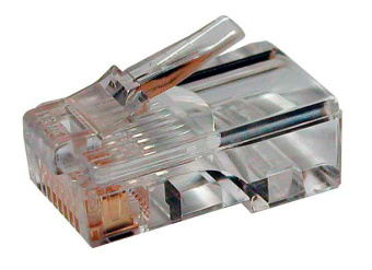 Коннектор Hyperline (PLUG-8P8C-U-C5-100) UTP кат.5e RJ45 прозрачный (упак.:100шт) - купить недорого с доставкой в интернет-магазине