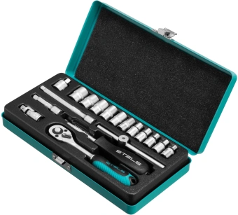 Набор инструментов Stels 13573 18 предметов (жесткий кейс) - купить недорого с доставкой в интернет-магазине