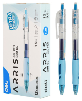 Ручка гелев. автоматическая Deli Arris EG09-BL син. черн. линия 0.7мм - купить недорого с доставкой в интернет-магазине