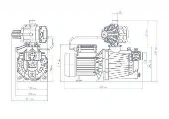 Насос центробежный Джилекс Джамбо 70/50 П-К Комфорт 1100Вт 4200л/час (3036) - купить недорого с доставкой в интернет-магазине