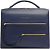 Деловая сумка женская Piquadro Patricia CA4098W140/BLU с отделением для ноутбука 14" синяя натур.кожа