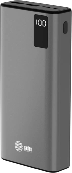 Мобильный аккумулятор Cactus CS-PBFSFA-20000 20000mAh 4.5A 2xUSB-A/USB-C серый - купить недорого с доставкой в интернет-магазине