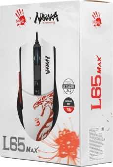 Мышь A4Tech Bloody L65 Max белый/рисунок оптическая 12000dpi USB 6but (L65 MAX NARAKA) - купить недорого с доставкой в интернет-магазине