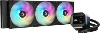 Система водяного охлаждения Deepcool LM420 ARGB Soc-AM5/AM4/1200/1700/1851 черный 4-pin 25.2dB Al LCD 2176gr Ret (R-LM420-BKDMMC-1) - купить недорого с доставкой в интернет-магазине