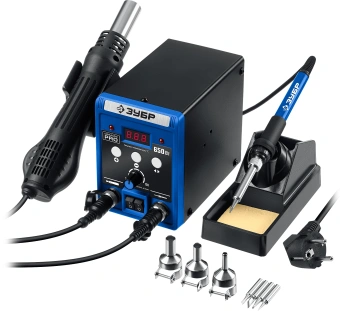 Паяльная станция Зубр Профессионал ПСР-650 электрический (55427) - купить недорого с доставкой в интернет-магазине