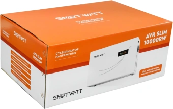 Стабилизатор напряжения Smartwatt AVR Slim 10000RW 10000ВА белый - купить недорого с доставкой в интернет-магазине