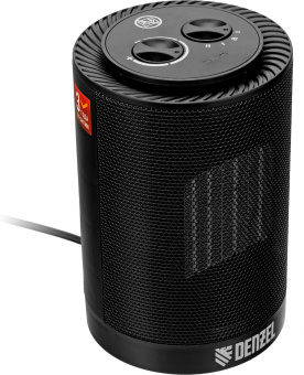 Тепловентилятор Denzel DTFC-1200S 1200Вт черный - купить недорого с доставкой в интернет-магазине