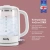 Чайник электрический Domfy DSW-EK304 1.6л. 2200Вт белый корпус: стекло/пластик - купить недорого с доставкой в интернет-магазине