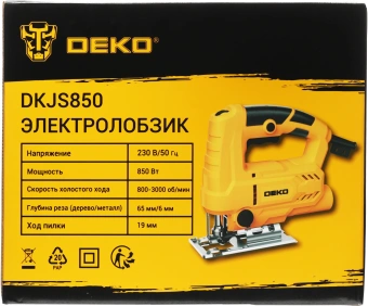 Лобзик Deko DKJS850 850Вт 3000ходов/мин от электросети - купить недорого с доставкой в интернет-магазине