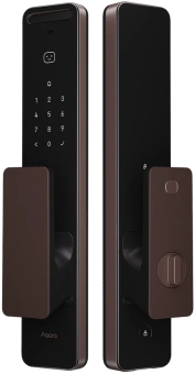 Умный замок Aqara ML-D01D врезной разбл.отпеч.паль./код/пар/NFC/прил/мех.кл 5000mAh бронзовый/черный - купить недорого с доставкой в интернет-магазине