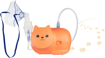 Ингалятор Omron Neko Kat (MRU) компрессорный стационарный оранжевый - купить недорого с доставкой в интернет-магазине