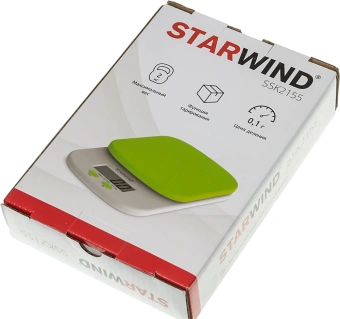 Весы кухонные электронные Starwind SSK2155 макс.вес:2кг зеленый - купить недорого с доставкой в интернет-магазине