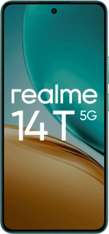 Смартфон Realme RMX5078 14T 5G 256Gb 12Gb зеленый моноблок 3G 4G 2Sim 6.67" 1080x2400 Android 15 50Mpix 802.11 a/b/g/n/ac NFC GPS GSM900/1800 GSM1900 Protect - купить недорого с доставкой в интернет-магазине