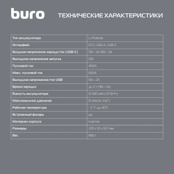 Пуско-зарядное устройство Buro SJ-K80 - купить недорого с доставкой в интернет-магазине