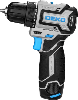 Дрель-шуруповерт Deko Loner 12V PRO аккум. патрон:быстрозажимной (кейс в комплекте) (085-1011) - купить недорого с доставкой в интернет-магазине