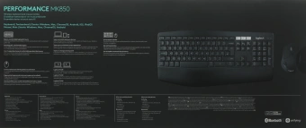 Клавиатура + мышь Logitech MK850 клав:черный мышь:черный USB беспроводная BT slim Multimedia (920-008232) - купить недорого с доставкой в интернет-магазине