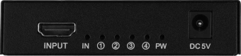 Сплиттер аудио-видео Premier 5-872-4 HDMI (f)/4xHDMI (f) черный - купить недорого с доставкой в интернет-магазине
