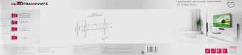 Кронштейн для телевизора Ultramounts UM842T черный 37"-75" макс.50кг настенный наклон - купить недорого с доставкой в интернет-магазине
