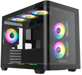 Корпус Bloody BD-CC112 черный без БП mATX 9x120mm 2xUSB3.0 audio bott PSU - купить недорого с доставкой в интернет-магазине