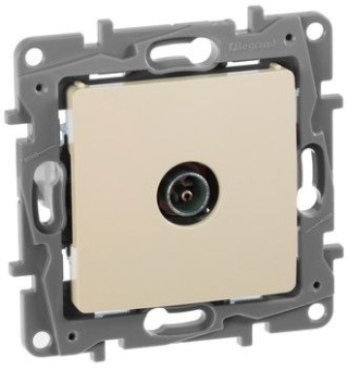 Розетка телев. Legrand Etika 672351 скрыт. слоновая кость - купить недорого с доставкой в интернет-магазине