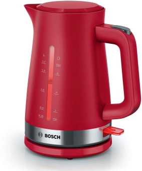 Чайник электрический Bosch TWK4M 1.7л. красный корпус: пластик (TWK4M224) - купить недорого с доставкой в интернет-магазине