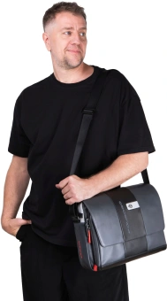Сумка-мессенджер Piquadro Urban CA6802UB00/GRN с отделением для ноутбука 14" серая/черная натур.кожа - купить недорого с доставкой в интернет-магазине