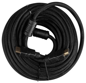 Кабель аудио-видео Buro HDMI (m)/HDMI (m) 10м. феррит.кольца позолоч.конт. черный (HDMI-V1.4-10MC) - купить недорого с доставкой в интернет-магазине