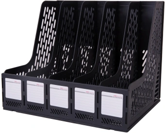 Лоток вертикальный Deli E9838black для бумаг 365x380x30мм черный - купить недорого с доставкой в интернет-магазине