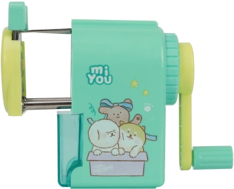 Точилка для карандашей механическая Deli E0641 miYou 1 отверстие пластик ассорти - купить недорого с доставкой в интернет-магазине