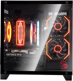 Корпус Bloody BD-CC105 черный без БП mATX 5x120mm 1xUSB2.0 1xUSB3.0 audio bott PSU - купить недорого с доставкой в интернет-магазине