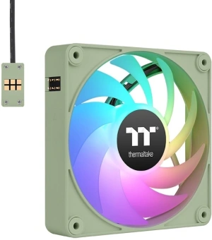 Вентилятор для корпуса Thermaltake CT120 EX Sync Matcha ARGB 120х120x25 зеленый 4-pin 28.5дБ (упак.:3шт) (CL-F196-PL12MG-A) Ret - купить недорого с доставкой в интернет-магазине