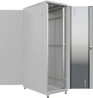Шкаф серверный NTSS Премиум (NTSS-R47U60100GS) напольный 47U 600x1000мм пер.дв.стекл металл 900кг серый 2210мм IP20 - купить недорого с доставкой в интернет-магазине