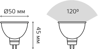 Лампа светодиодная Gauss 101505209 9Вт цок.:GU5.3 рефлек. 150B св.свеч.бел.нейт. MR16 (упак.:10шт) - купить недорого с доставкой в интернет-магазине