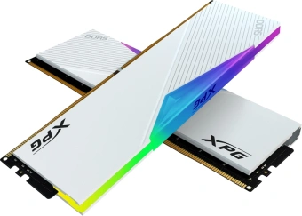 Память DDR5 2x16GB 6000MHz A-Data AX5U6000C3016G-DCLARWH XPG Lancer RGB RTL PC5-48000 CL30 DIMM 288-pin 1.35В kit single rank с радиатором Ret - купить недорого с доставкой в интернет-магазине
