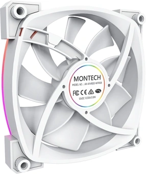Вентилятор для корпуса Montech AX140 ARGB 140х140x25 белый 4-pin 27.9дБ (AX140 PWM WHITE) Ret - купить недорого с доставкой в интернет-магазине