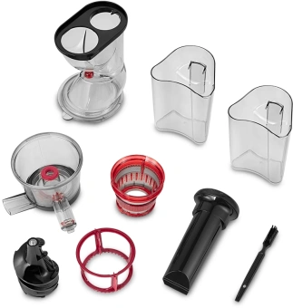 Соковыжималка шнековая Kitfort КТ-1162 150Вт рез.сок.:1000мл. черный - купить недорого с доставкой в интернет-магазине