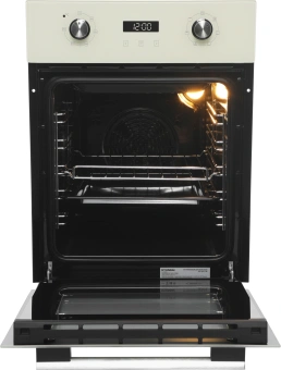 Духовой шкаф Электрический Hyundai HEO 45411 BE стекло бежевое/серебристый - купить недорого с доставкой в интернет-магазине