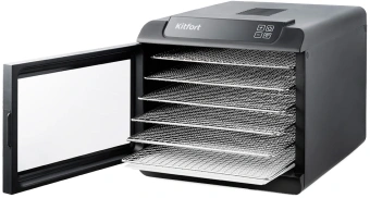 Сушка для фруктов и овощей Kitfort КТ-1904 18под. 500Вт черный - купить недорого с доставкой в интернет-магазине