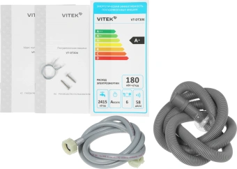 Посудомоечная машина Vitek VT-DT306 белый (компактная) - купить недорого с доставкой в интернет-магазине