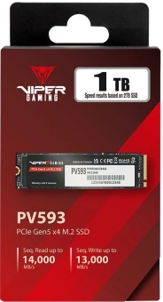 Накопитель SSD Patriot PCIe 5.0 x4 1TB PV593P1TBM28H Viper VP593 M.2 2280 - купить недорого с доставкой в интернет-магазине